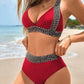 🔥Last Day Promotion 56% OFF🔥Sexy V-neck Women's Holiday Swimsuit With Wavy Pattern