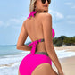 🔥Last Day Promotion 56% OFF🔥Sexy V-neck Women's Holiday Swimsuit With Wavy Pattern