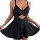 ⏳Last Day Special Sale 49% OFF🩱Women's Cutout One Piece Skirt Swimsuit