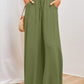 Solid Color High Waist Pants