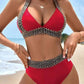 🔥Last Day Promotion 56% OFF🔥Sexy V-neck Women's Holiday Swimsuit With Wavy Pattern
