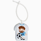💥 BUY 2 GET 2 FREE + Free Shipping! 🥳Cute Football Player Squishy Keychain, Silicone Stress Relief Toy, Soccer Jersey Bag Charm for Kids & Adults
