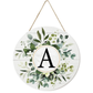 🎁Last Day Promotion 49% OFF🔥Smile Monogram Letter H Wreaths Wooden Welcome Sign, Family Last Name Initial Front Door Wall Decoration, Floral Spring Summer Porch Rustic Home Kitchen Decor