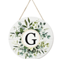 🎁Last Day Promotion 49% OFF🔥Smile Monogram Letter H Wreaths Wooden Welcome Sign, Family Last Name Initial Front Door Wall Decoration, Floral Spring Summer Porch Rustic Home Kitchen Decor