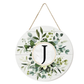 🎁Last Day Promotion 49% OFF🔥Smile Monogram Letter H Wreaths Wooden Welcome Sign, Family Last Name Initial Front Door Wall Decoration, Floral Spring Summer Porch Rustic Home Kitchen Decor