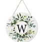 🎁Last Day Promotion 49% OFF🔥Smile Monogram Letter H Wreaths Wooden Welcome Sign, Family Last Name Initial Front Door Wall Decoration, Floral Spring Summer Porch Rustic Home Kitchen Decor