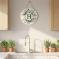 🎁Last Day Promotion 49% OFF🔥Smile Monogram Letter H Wreaths Wooden Welcome Sign, Family Last Name Initial Front Door Wall Decoration, Floral Spring Summer Porch Rustic Home Kitchen Decor