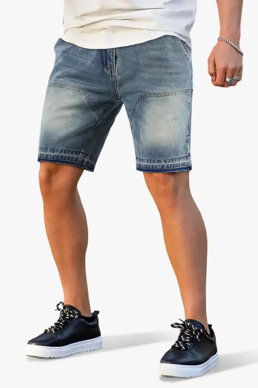Men's Stretch Denim Shorts - Gradient Blue