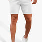 Mens White Stretch Chino Short