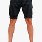 Men's Black Chino Short - Vertical Stripe