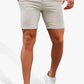 Mens  Ash Grey Stretch Chino Short