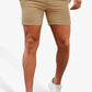 Mens Light Khaki Stretch Chino Short