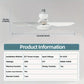 🏆LAST DAY SALE 49% OFF🔥SmartBreez™ 40W LED Ceiling Fan Light – 20.5” Ultra-Quiet with Remote 🎯 | E27 + FREE B22 Adapter 🔌 | For Bedroom 😴, Kitchen 👩‍🍳 & Garage 🛠️ – UK Ready! 🇬🇧