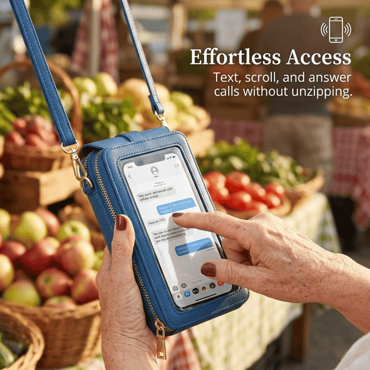 📱 Simple and elegant women's touchscreen crossbody phone wallet(📦 Free Shipping)