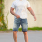 Men's Stretch Denim Shorts - Gradient Blue