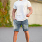 Men's Stretch Denim Shorts - Gradient Blue