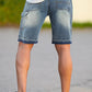 Men's Stretch Denim Shorts - Gradient Blue
