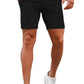 Mens Black Stretch Chino Short