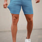 Mens  Blue Stretch Chino Short