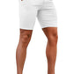 Mens White Stretch Chino Short
