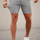 Mens Light Grey Stretch Chino Short