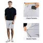 Mens Grey Tailored Chino Short