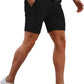 Mens Black Stretch Chino Short