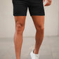 Mens Stretch Black Chino Short