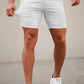 Mens White Stretch Chino Short