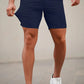 Mens Navy Blue Stretch Chino Short