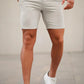 Mens  Ash Grey Stretch Chino Short