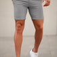 Mens Light Grey Stretch Chino Short
