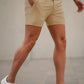 Mens Light Khaki Stretch Chino Short