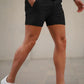 Mens Stretch Black Chino Short