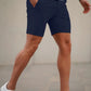 Mens Navy Blue Stretch Chino Short