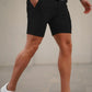 Mens Black Stretch Chino Short