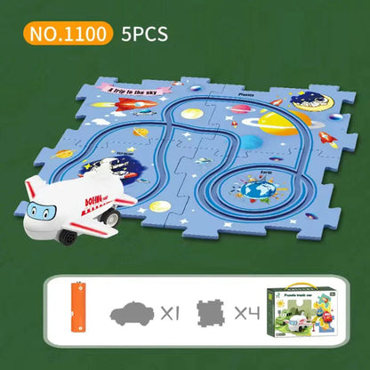 🔥Hot Sale 50% OFF🚗Children's Educational Puzzle Track Car Play Set
