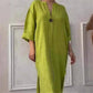 49% OFF👗Casual Breathable V-Neck Cotton Linen Dress