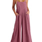 Plus Size Wide Leg Overalls Jumpsuit