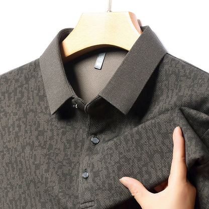 🔥BIG SALE 45% OFF🔥Men's Business Casual Lapel Long Sleeve T-Shirt