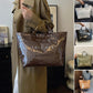 Women's Retro Letters Print Tote Bag