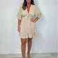 Women’s V Neck Babydoll Mini Dress
