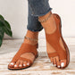 Women's Fashion Casual Toe Ring Flat Sandals
