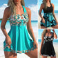 🔥Free Shipping⚡50K+ SOLD!👙Strap Top & Fitted Swim Shorts Separable Swimsuit 
