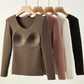 🍂Autumn Promotion 50%💕Women's Thermal Underwear Set with Shelf Bra