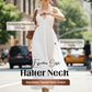 👗SUMMER HOT SALE👗Halter Neck Backless Tiered Maxi Dress