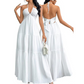 👗SUMMER HOT SALE👗Halter Neck Backless Tiered Maxi Dress