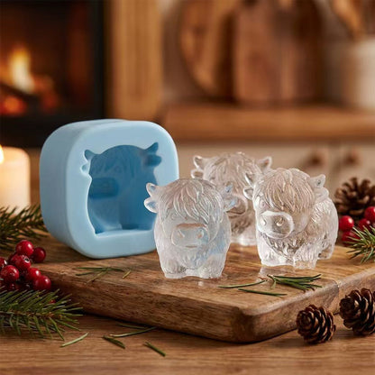 🐮 Highland Cow Silicone Ice Cube Mold Tray🐮