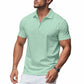 ⏰️Last Day For Free Shipping⌛️💞50K+ SOLD!👔⚡ 50% OFF! Men's Lapel Tee – Wrinkle‑free, quick‑dry fabric. Tailored fit, 5 colors. Machine washable. 🛡️🕊️