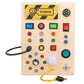 🎁Last Day Promotion 49% OFF🔥Wooden Busy Board Toys with LED Lights